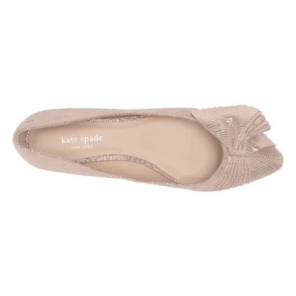 NEW Kate Spade Nance Shimmer Slip On Ballet Flats Sz. 10 - Picture 5 of 8